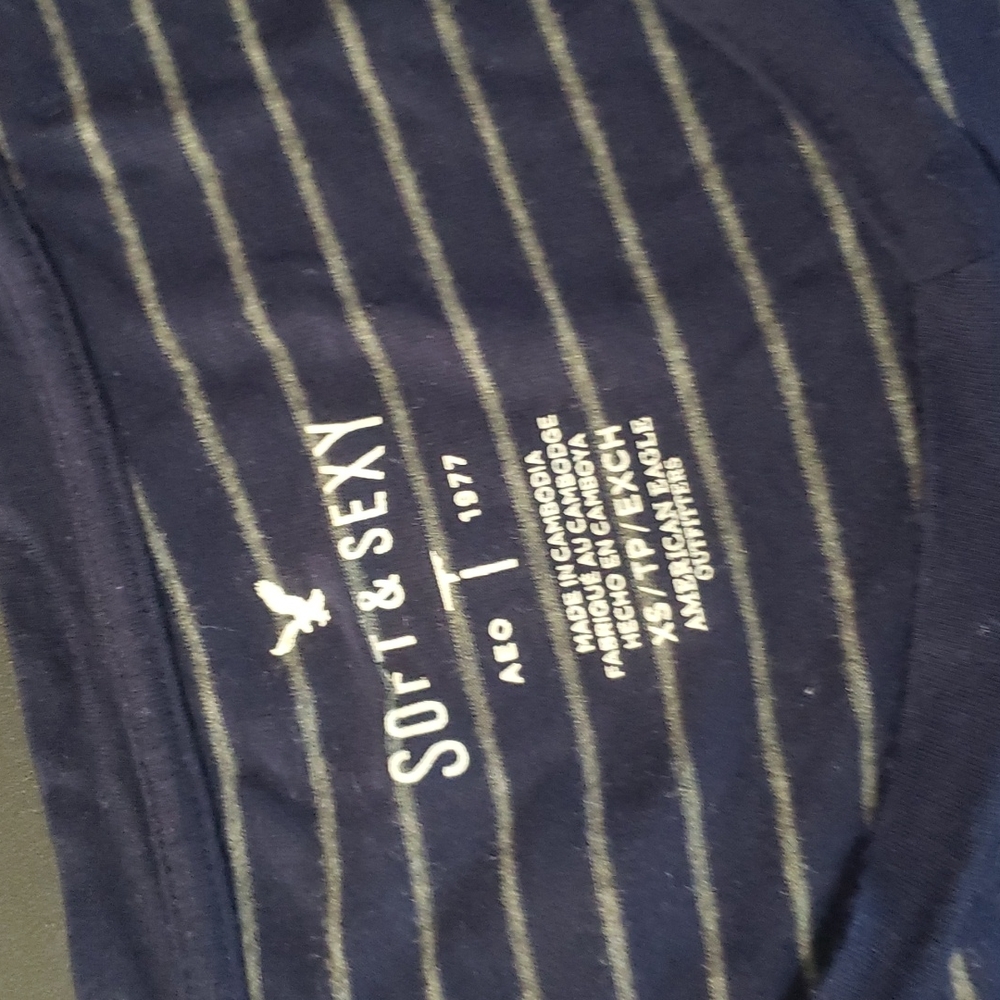 AE SOFT & SEXY OVERSIZED TEE SZ XS - Picture 5 of 9